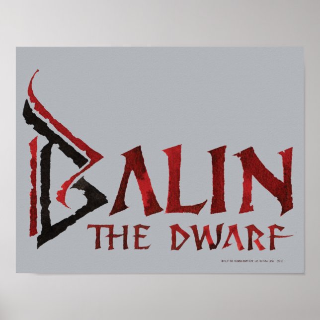 Balin Name Poster (Front)
