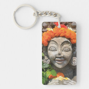 Balinese art key ring