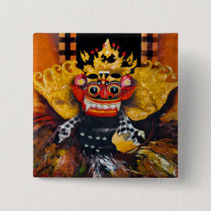 Balinese Barong Button