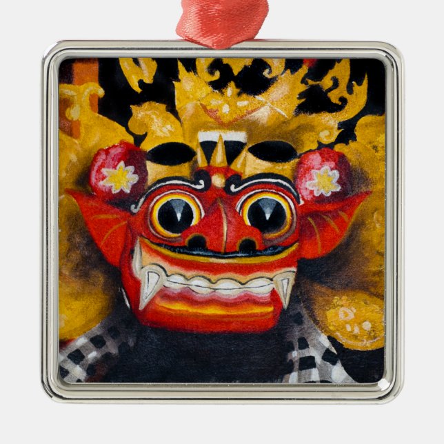 Balinese Barong Metal Tree Decoration (Front)