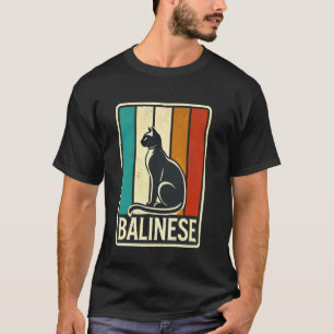 Balinese Cat Breed Kitty Lover Animal Pet Kitten M T-Shirt