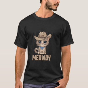 Balinese Cat Meowdy Cowboy Hat Bandanna T-Shirt