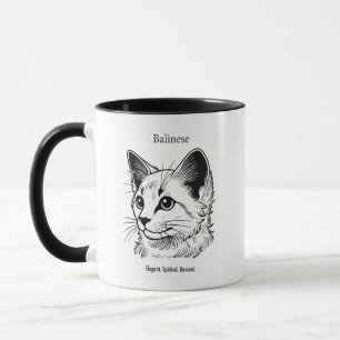 Balinese Cat Portrait Mug
