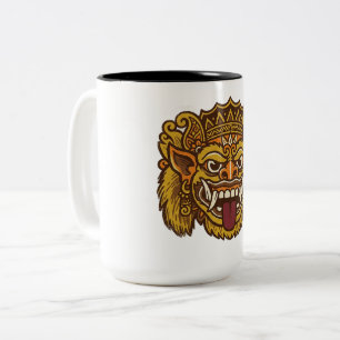 Balinese Cultural Barong  Two-Tone Coffee Mug