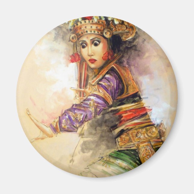Balinese dancer magnet (Front)