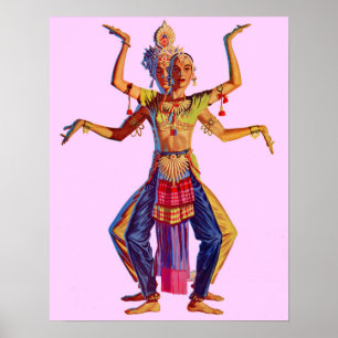 Balinese dancers print