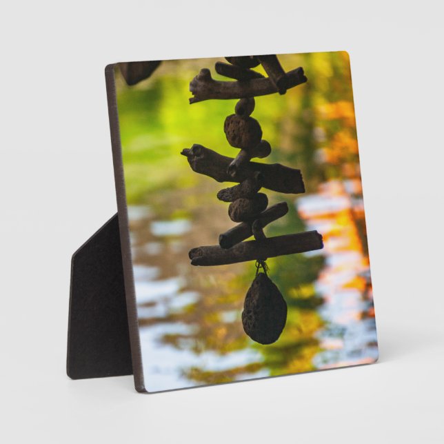 Balinese Driftwood Reflections Photo Plaque (Front)