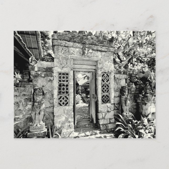 Balinese gate postcard (Front)