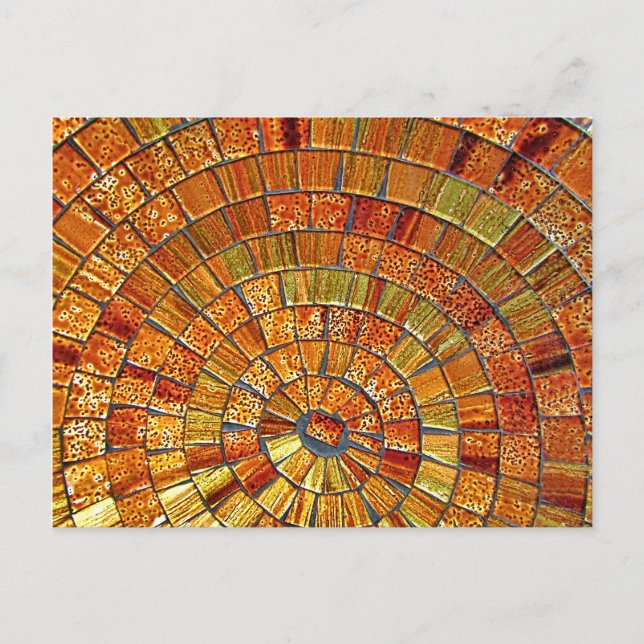 Balinese Glass Tile Art- Brown Postcard (Front)