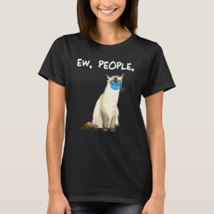 Balinese Javanese Ew People Funny Cat Wearing Face T-Shirt