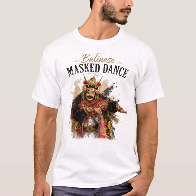 Balinese Masked Dance T-Shirt (Front)