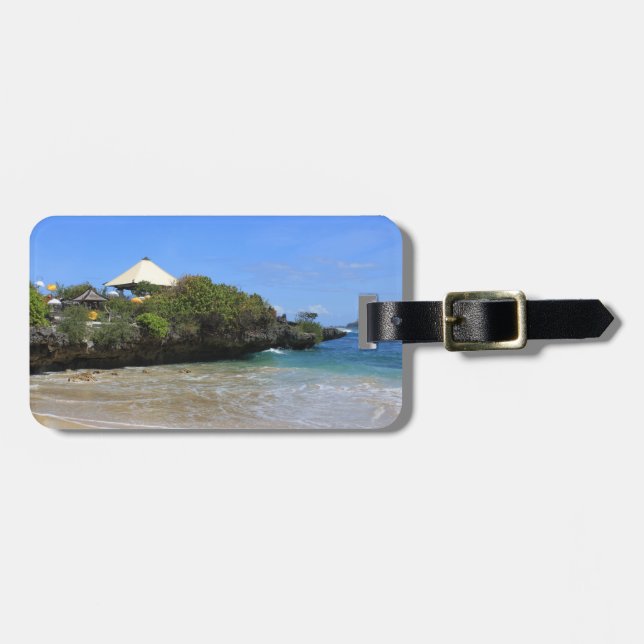 Balinese temple luggage tag (Front Horizontal)