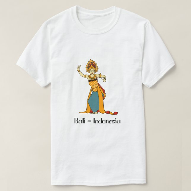 Balinese Women Dancer Indonesia T-Shirt (Design Front)