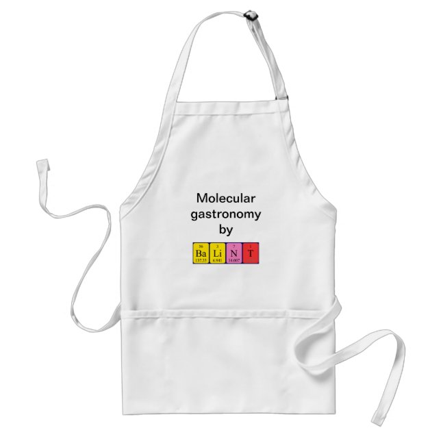 Bálint periodic table name apron (Front)