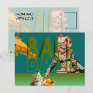 Bali's Grace: A Dancer's Elegance Holiday Postcard