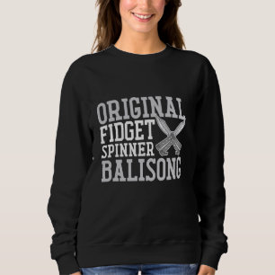 Balisong Knife Batangas Butterfly Folding Pocketkn Sweatshirt