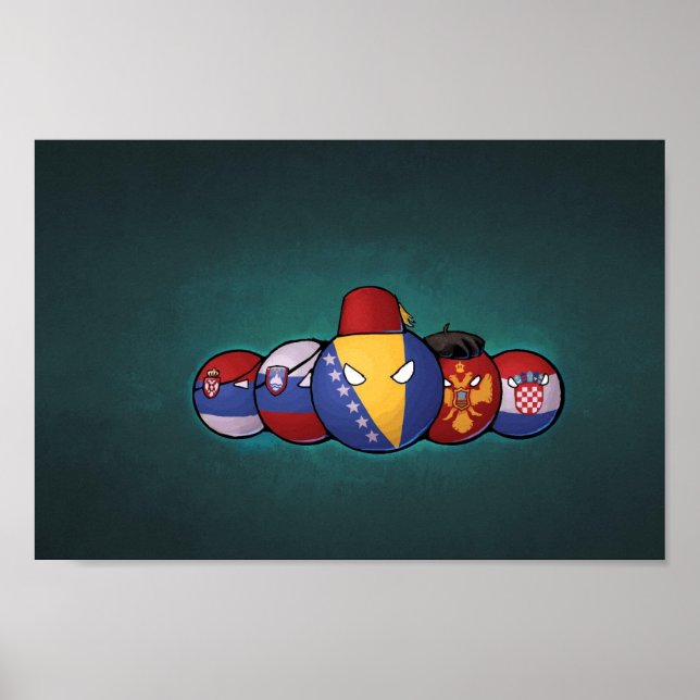 Balkan Countryballs Poster (Front)