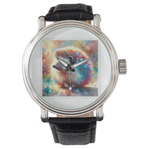 Balkan Hedgehog 180724AREF124 - Watercolor Watch