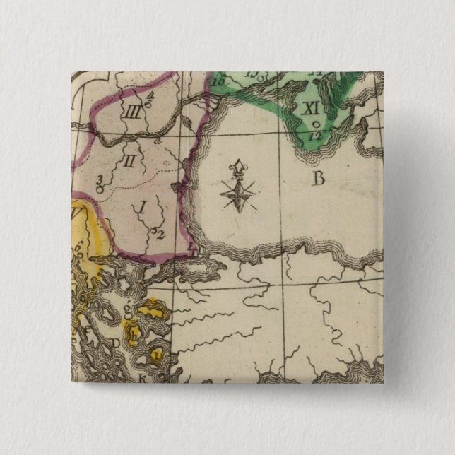 Balkan Peninsula 3 15 Cm Square Badge (Front)