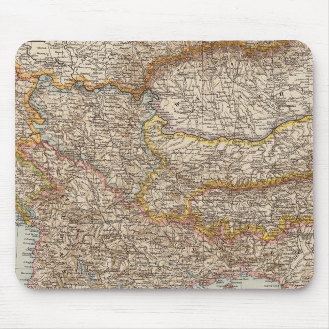 Balkan Peninsula 4 Mouse Mat (Front)