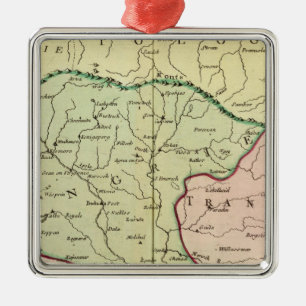 Balkan Peninsula, Hungary, Romania 2 Metal Tree Decoration