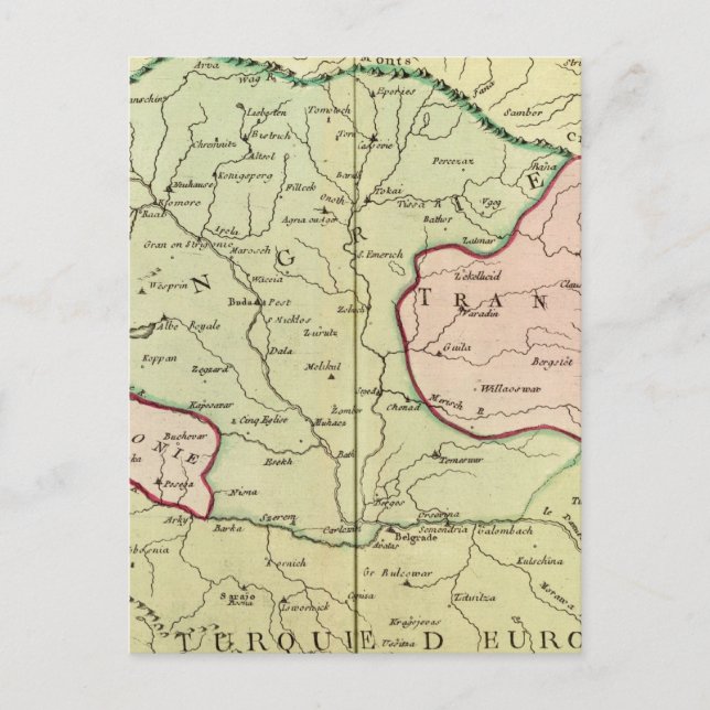 Balkan Peninsula, Hungary, Romania 2 Postcard (Front)