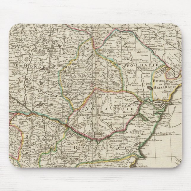 Balkan Peninsula, Hungary, Romania Mouse Mat (Front)