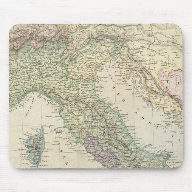 Balkan Peninsula, Italy, Slovenia Mouse Mat (Front)