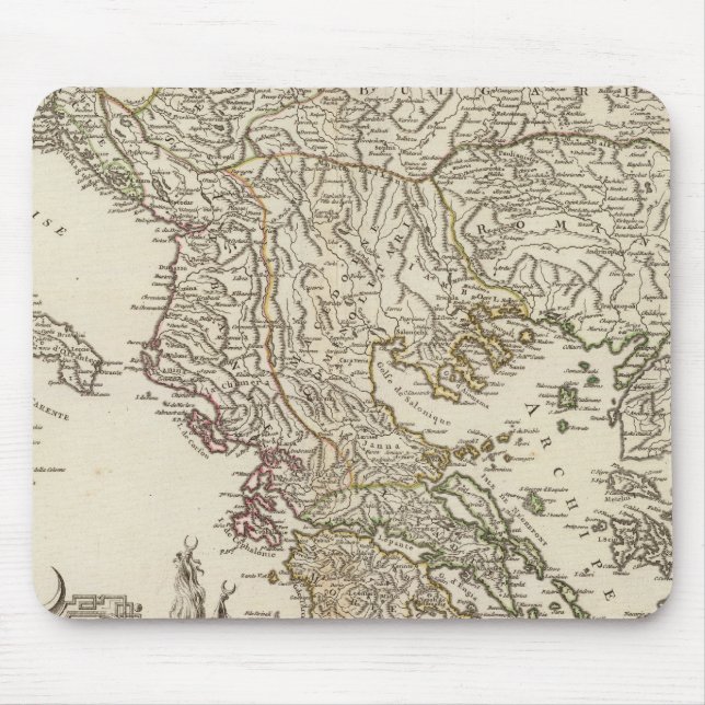 Balkan Peninsula Mouse Mat (Front)