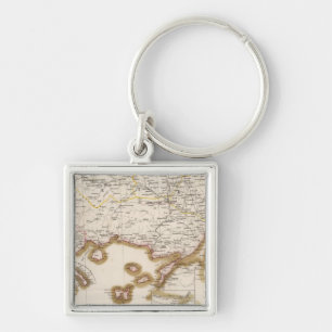 Balkan Peninsula, Turkey, Bulgaria Key Ring