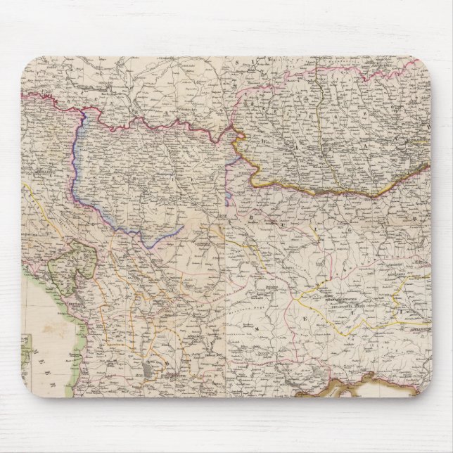 Balkan Peninsula, Turkey Mouse Mat (Front)