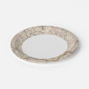 Balkan Peninsula, Turkey, Romania Paper Plate