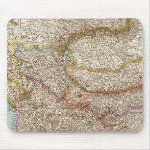 Balkanhalbinsel - Balkan Peninsula Map Mouse Mat