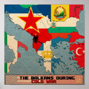 Balkans during Cold War Poster
