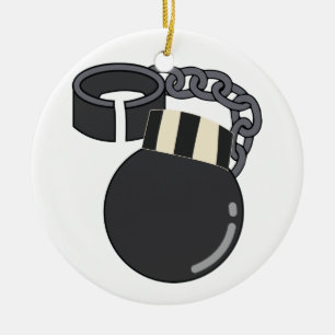 Ball And Chain Ceramic Tree Decoration