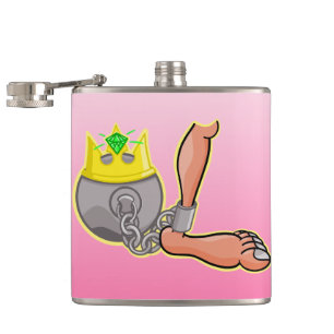 Ball and Chain Hip Flask