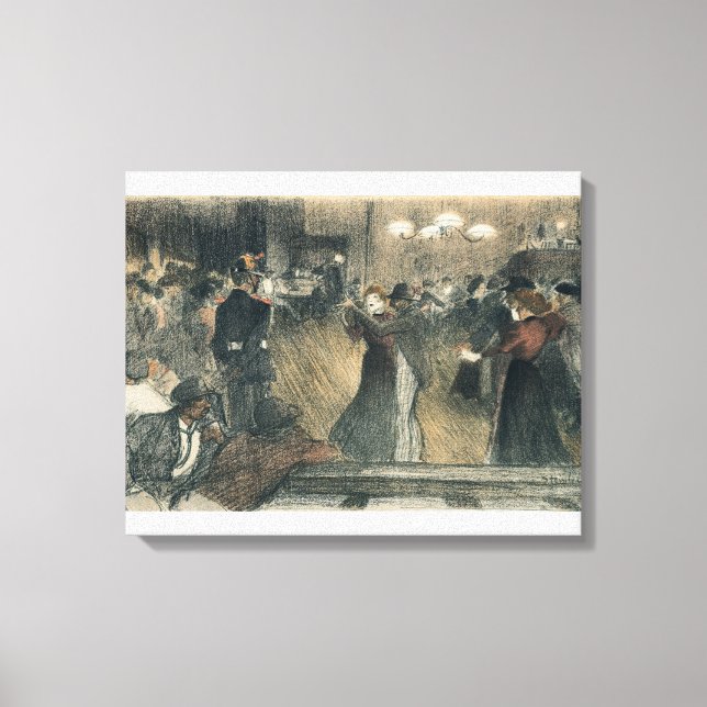 Ball at the Barriere Canvas Print (Front)
