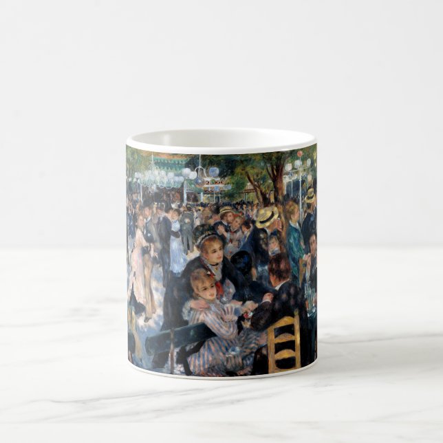 Ball at the Moulin de la Galette, Auguste Renoir Coffee Mug (Center)