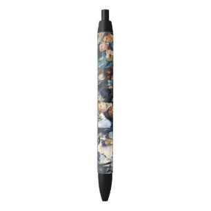Ball at the Moulin de la Galette Party Renoir   Black Ink Pen