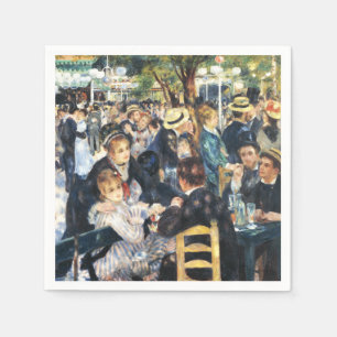 Ball at the Moulin de la Galette Party Renoir    Napkin