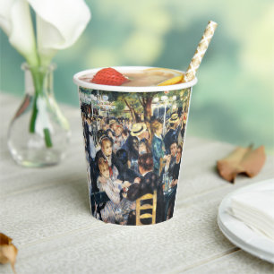 Ball at the Moulin de la Galette Party Renoir Paper Cups