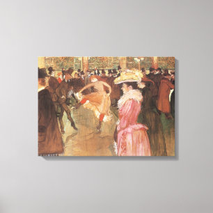 Ball at the Nightclub by Toulouse Lautrec Canvas Print