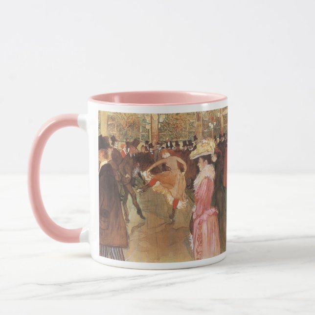 Ball at the Nightclub by Toulouse Lautrec Mug (Left)