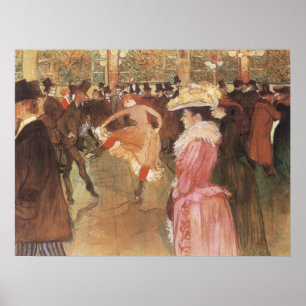Ball at the Nightclub by Toulouse Lautrec Poster