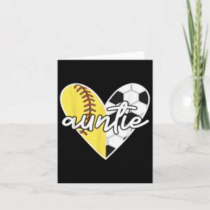 Ball Auntie Softball Soccer Mama Player Card