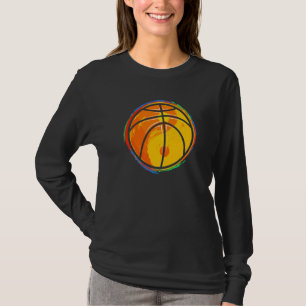 Ball Basketball Player Yin Yang Graphic Basketbal T-Shirt