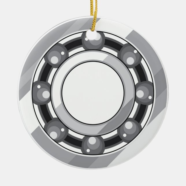 Ball bearing ceramic tree decoration (Front)