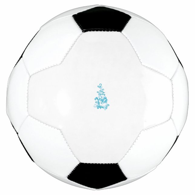 Ball Blue, Medium Turquoise decorative design (Front)