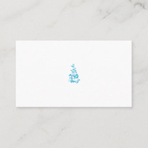 Ball Blue, Medium Turquoise decorative design Appointment Card