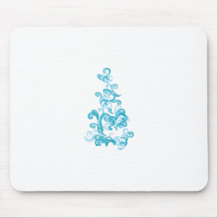 Ball Blue, Medium Turquoise decorative design Mouse Mat
